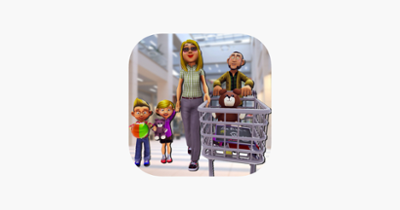 Family Shopping Supermarket 3D Image