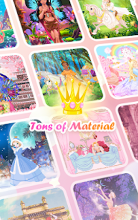 Princess Color by Number Game screenshot