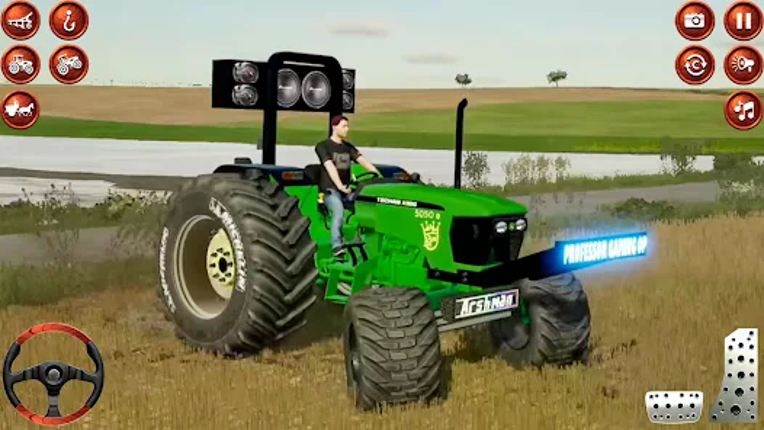 Indian Tractor Tochan Game 3d screenshot