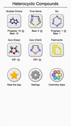 Heterocyclic Compounds: Names of Heterocycles Quiz screenshot