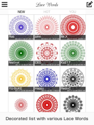 Lace Words Image