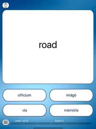 Latin Vocabulary Quiz screenshot