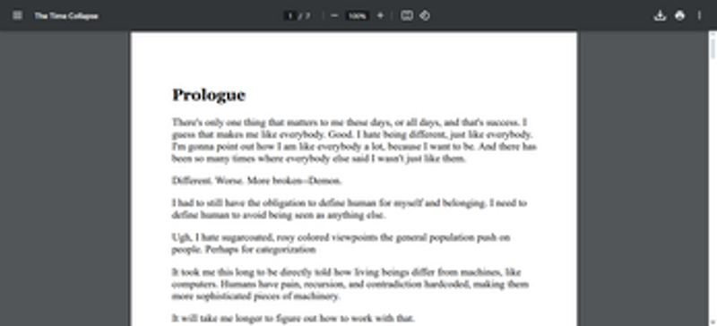 The Time Collapse Zine screenshot