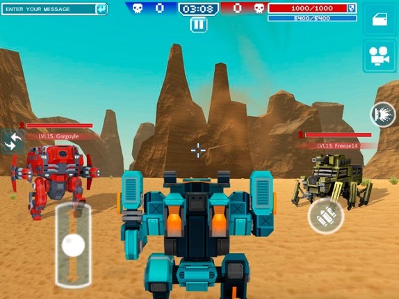 Blocky Cars - tank games screenshot