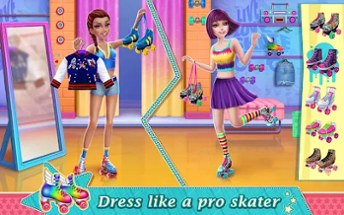 Roller Skating Girls Image