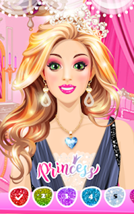Princess Color by Number Game screenshot