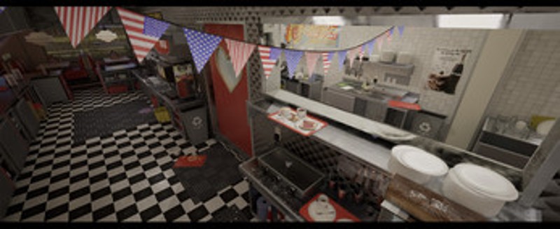 The Pink Lady Diner - UE5 Environment screenshot