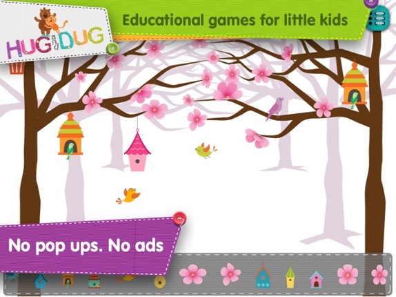 HugDug Trees - Kids make trees & forests with amazing stickers art screenshot