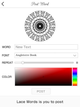 Lace Words Image