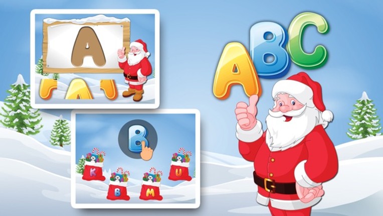 Letters with Santa Free - Kids Learn Alphabet and Letters screenshot