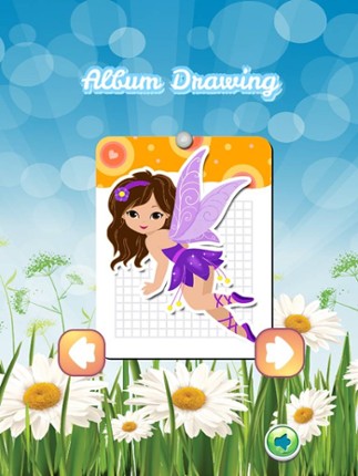 My Little Angle Fairy Tales Drawing Coloring Book - cute caricature art ideas pages for kids Image