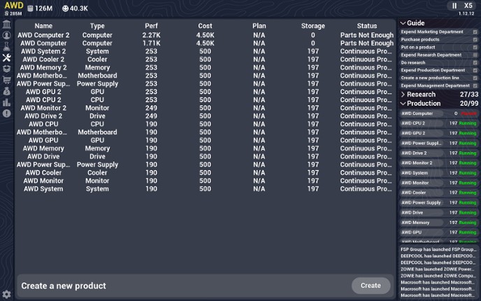 Computer Manufacturer screenshot