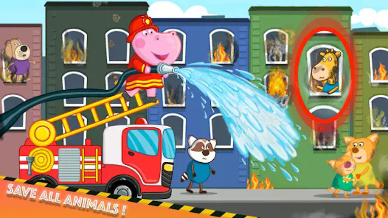 Fireman Hippo: City Hero screenshot