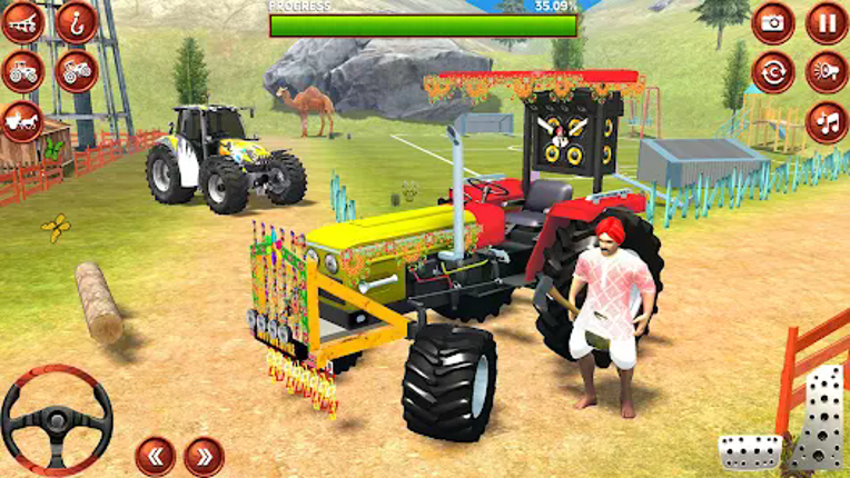 Indian Tractor Tochan Game 3d Image