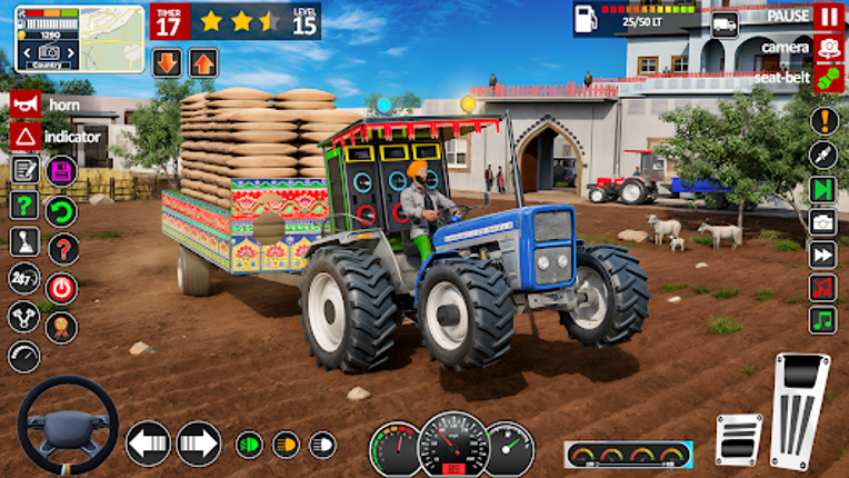 Indian Offroad Tractor Driving Image