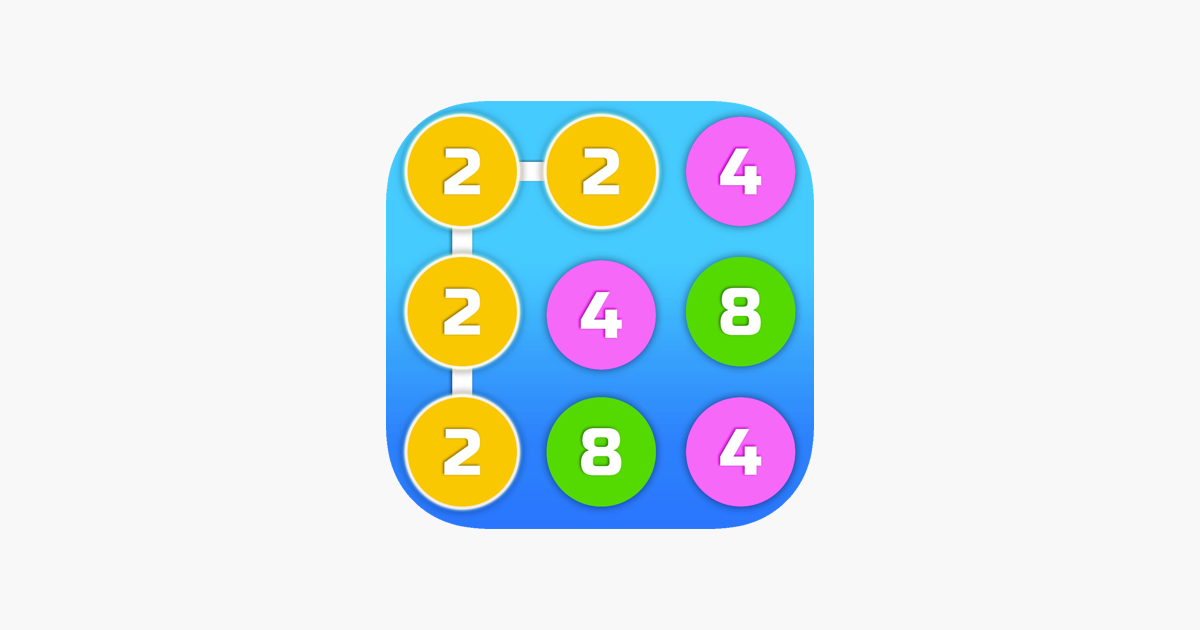 Games like 2-4-8 : link identical numbers