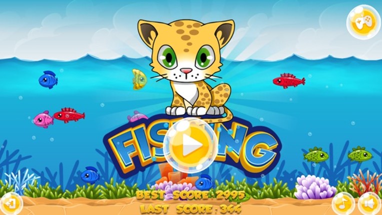 Cat Fishing Game for Kids Free screenshot