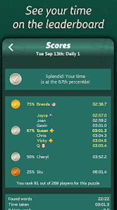 Astraware Wordsearch screenshot