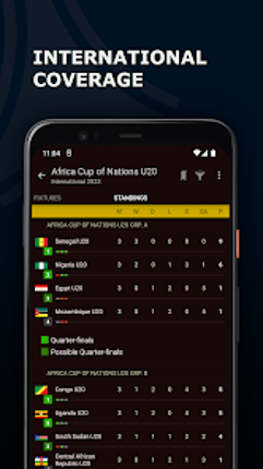 Live Soccer Scores Center Image