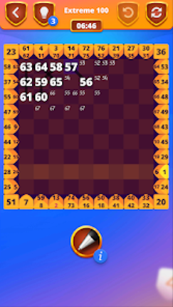 Number Sequence 1-to-25 Puzzle screenshot