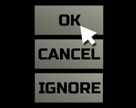 OK, Cancel, Ignore Game Cover