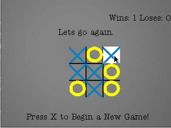 Tic Tac Toe - Made with SDL1 screenshot