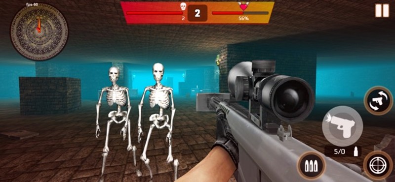 Gun War Skeletons: Shooting screenshot
