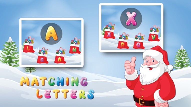 Letters with Santa Free - Kids Learn Alphabet and Letters screenshot