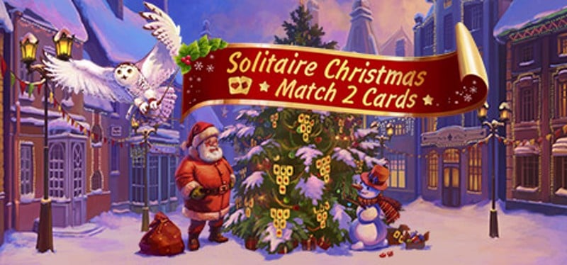 Solitaire Christmas. Match 2 Cards Image