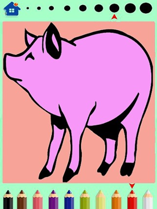 Animals Coloring Book - Finger Paint Book Image