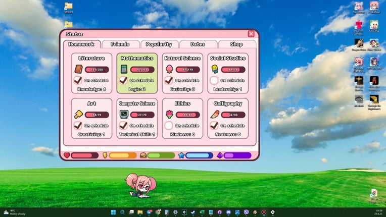 Desktop Akari ��my cute companion�� screenshot