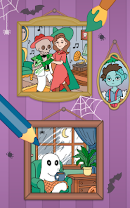 Boo Coloring Book: Cozy Horror screenshot