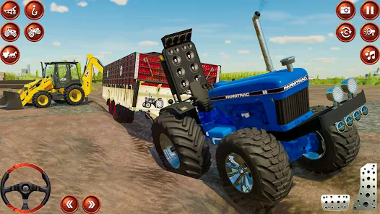 Indian Tractor Tochan Game 3d screenshot