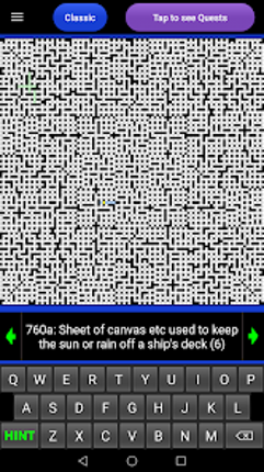 The Big Crossword screenshot