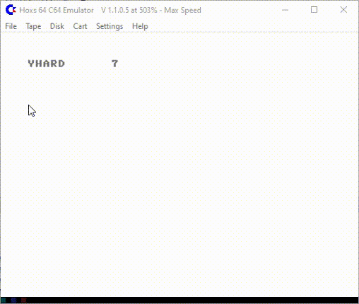 My ten liners basic games screenshot