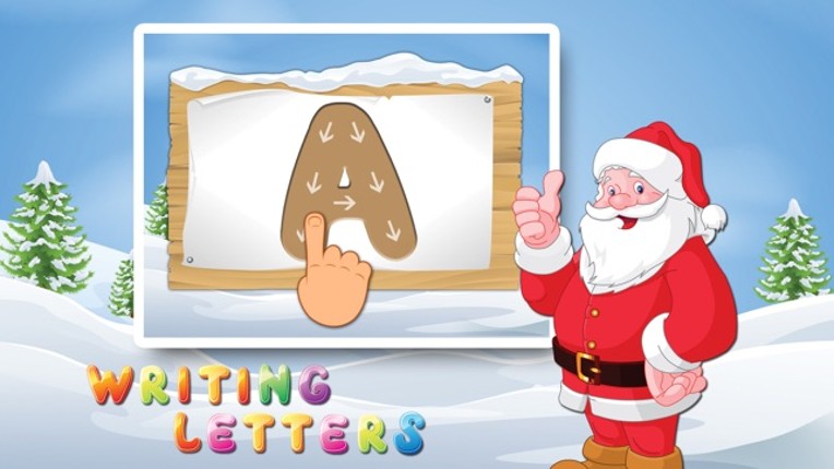 Letters with Santa Free - Kids Learn Alphabet and Letters screenshot