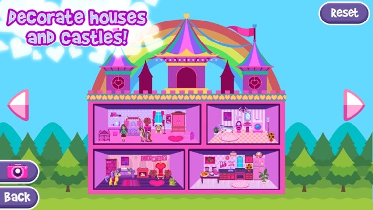 My Magic Castle - Pony & Unicorn Doll House and Decoration Game screenshot