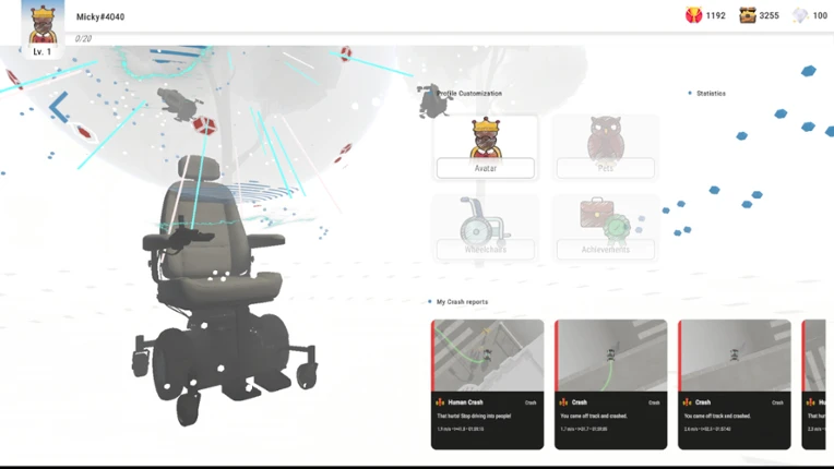 Powered Wheelchair Simulation screenshot