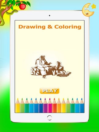 Bible Christ Coloring Book - Drawing and Paint For Kids Image