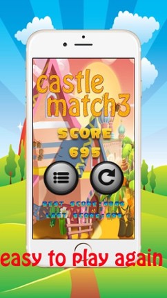 Castle Match3 Games - matching pictures for kids screenshot