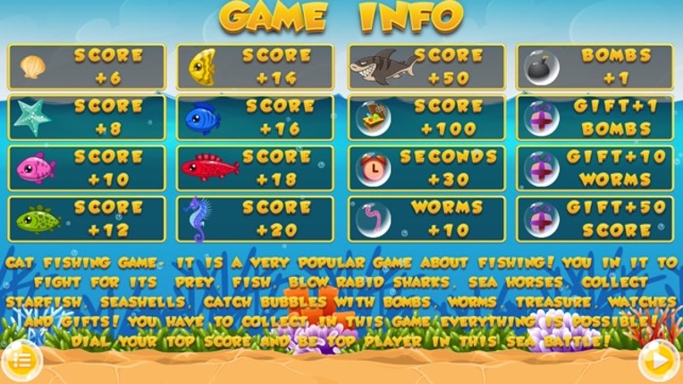 Cat Fishing Game for Kids Free screenshot