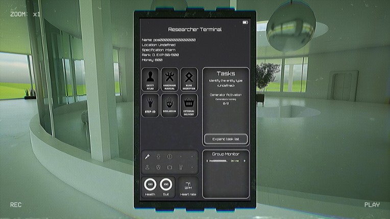 Entity Research Group screenshot