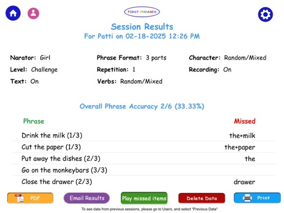 First Phrases HD screenshot