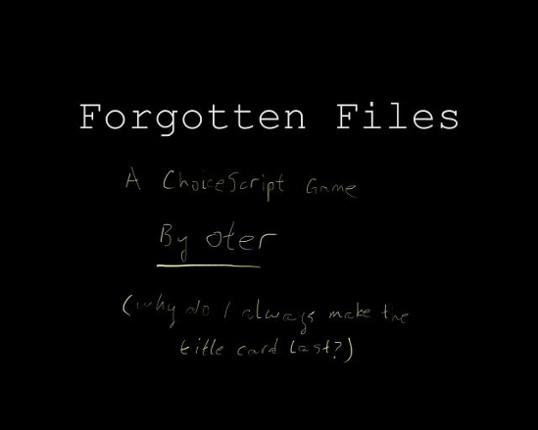 Forgotten Files Image