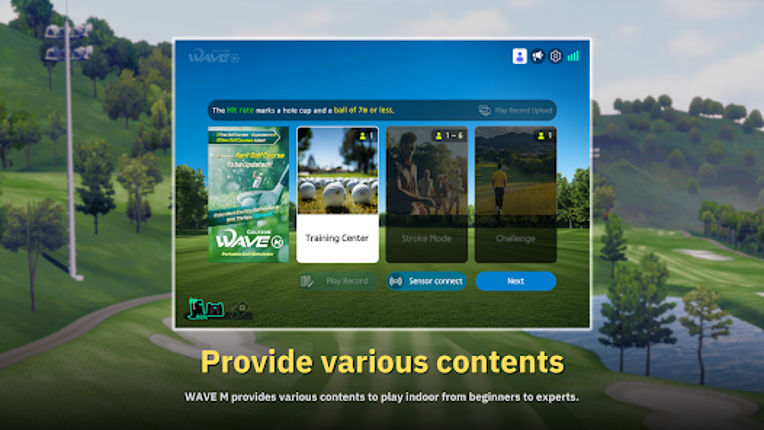 Golfzon WAVE M screenshot
