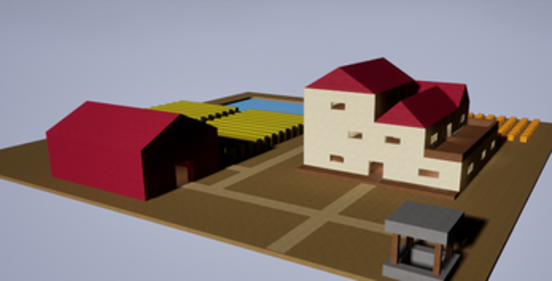 Farm House Whitebox Level screenshot