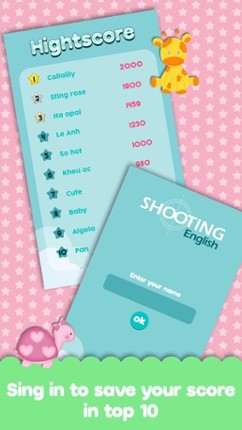 Shooting English - Learning english by game funny and free screenshot