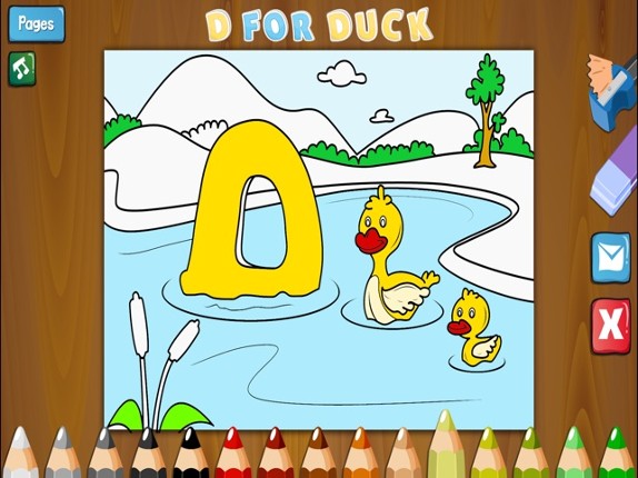 ABC 123 Kids Coloring Book - Alphabet &amp; Numbers screenshot