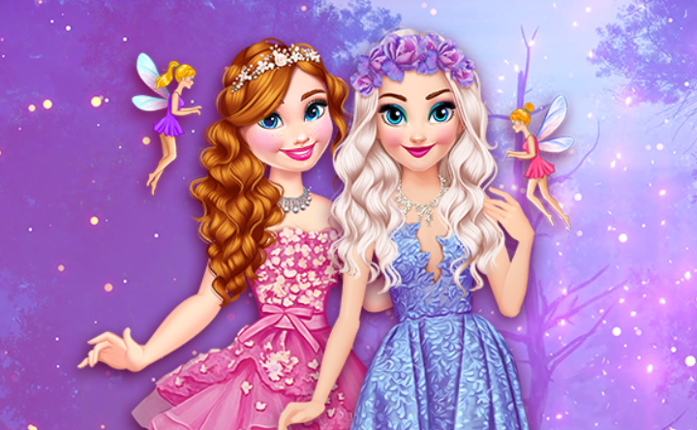 Elsa and Anna Sent to Fairyland Game Cover