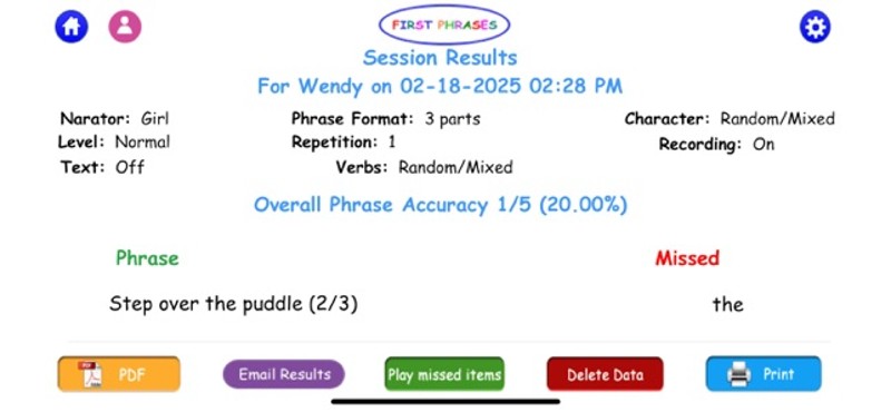 First Phrases HD screenshot